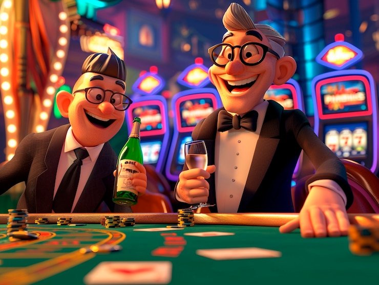 Texas Poker table on rr999 slot showing community cards and player positions